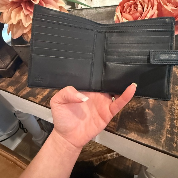 Gucci Black Canvas & Leather Wallet - Picture 7 of 13